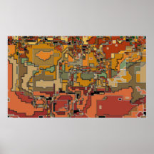 REJILLA - poster abstracto