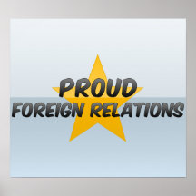 Relaciones exteriores orgullosas impresiones