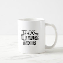 Relaje… al profesor de música tazas