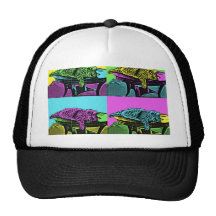 Relaje - el gato del arte pop gorro de camionero
