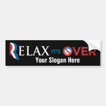 Relájelo está sobre el personalizado Bumpersticker Etiqueta De Parachoque