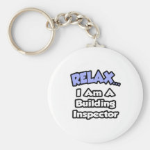 Relájeme… son un inspector de construcción llavero personalizado