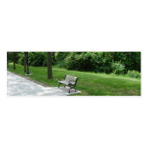 Relájese en la señal del parque plantillas de tarjetas de visita
