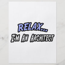 Relájese, yo son un arquitecto flyer a todo color