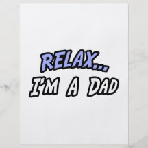 Relájese, yo son un papá tarjetas informativas