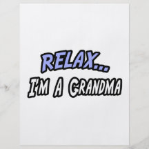 Relájese, yo son una abuela tarjetas publicitarias