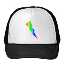 Relámpago del arco iris gorro