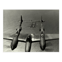 Relámpagos de WWII P-38 Postales
