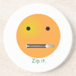 Relampagúelo Emoticon sonriente de la cara Posavasos Cerveza