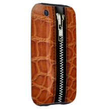 Relampagúelo encima del plástico duro del cocodril iPhone 3 tough funda