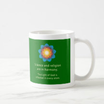 Religión de la ciencia de la armonía taza