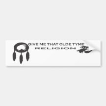 Religión de Olde Tyme Etiqueta De Parachoque