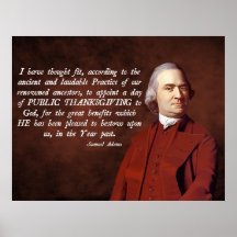 Religión de Samuel Adams Posters