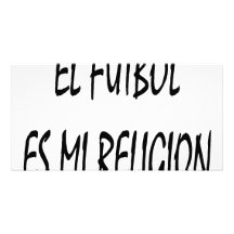 Religión del EL Futbol Es MI Tarjeta Fotográfica Personalizada
