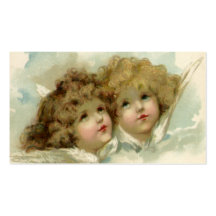 Religión del vintage, ángeles del navidad del Vict Tarjetas De Visita
