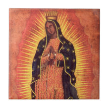 Religión del vintage, señora de Guadalupe, Virgen  Azulejo