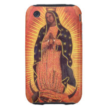 Religión del vintage, señora de Guadalupe, Virgen  Tough iPhone 3 Protectores