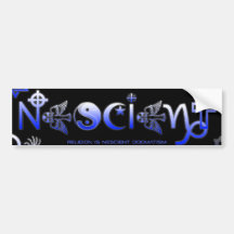 Religión "NESCIENT" > esclavitud social Etiqueta De Parachoque