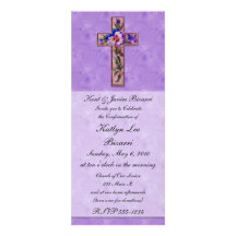 Religioso, bautismo, invitación de la confirmación