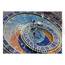 Reloj astronómico, ciudad vieja, Praga Tarjeta