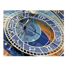 Reloj astronómico, ciudad vieja, Praga Tarjeta Postal
