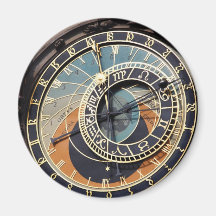Reloj astronómico en Praque Imán De Nevera