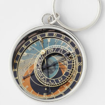 Reloj astronómico en Praque Llavero