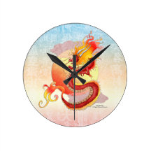 Reloj chino del dragón