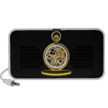 Reloj de bolsillo de oro de Pocketwatch Mini Altavoces