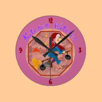 Reloj de las brujas de la cocina reloj de pared