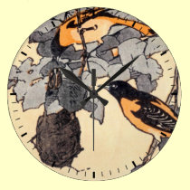 Reloj de los pájaros reloj de pared