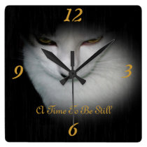 ¡Reloj de pared con clase del gatito! reloj de pared
