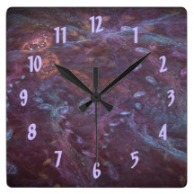 Reloj de pared cósmico del cuadrado del océano