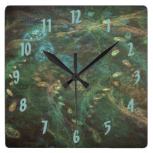Reloj de pared cósmico del océano