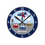 Reloj de pared de encargo del tema del transporte  reloj de pared