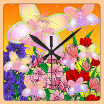 Reloj de pared de los Faeries reloj de pared