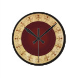 Reloj de pared de lujo afiligranado