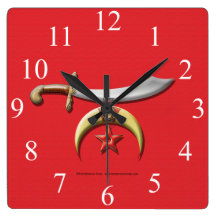 Reloj de pared de Shriners