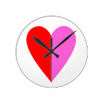 Reloj de pared del corazón