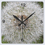 Reloj de pared del mosaico del diente de león reloj de pared