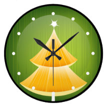 Reloj de pared del navidad relojes