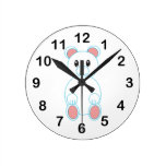 Reloj de pared del oso polar