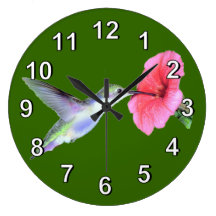 Reloj de pared del pájaro del tarareo