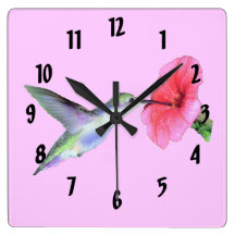 Reloj de pared del pájaro del tarareo