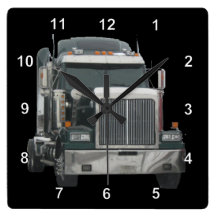 Reloj de pared del tractor del camión