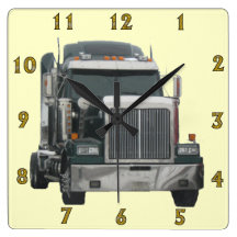 Reloj de pared del tractor del camión