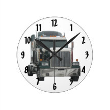Reloj de pared del tractor del camión