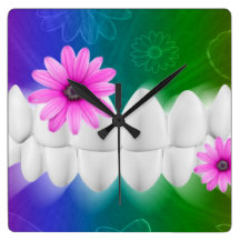 Reloj de pared dental elegante del arte