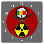 Reloj de pared divertido del efecto del contador d relojes