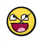 reloj de pared impresionante de la cara relojes